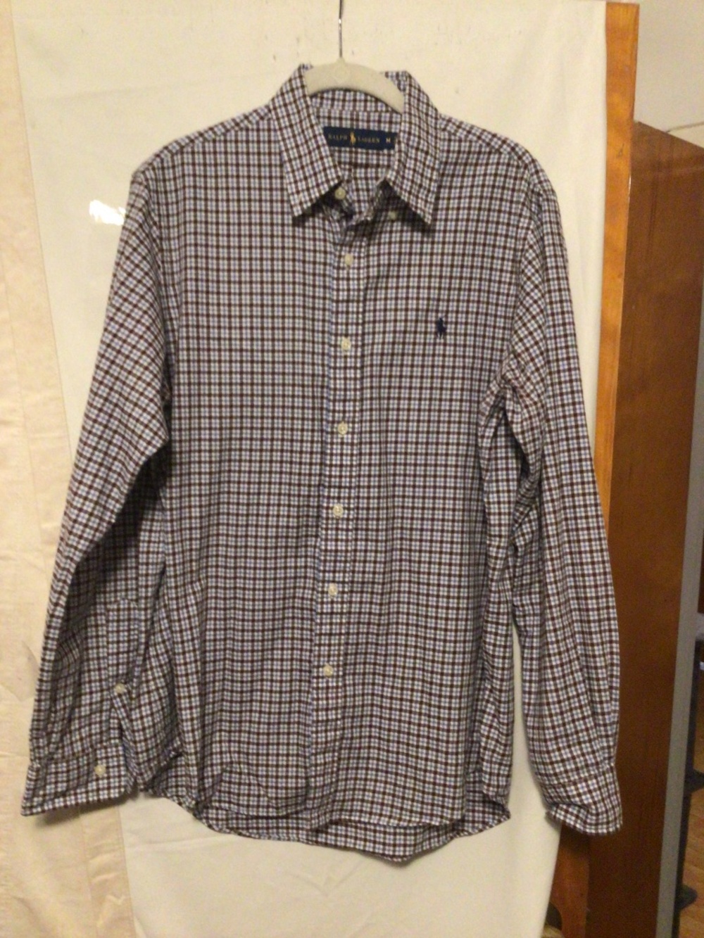 Polo Ralph Laure. He keyed 100% cotton preppy ,dressy ,business  shirt x2 SZ M